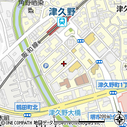 藤和ハイタウン津久野駅前周辺の地図