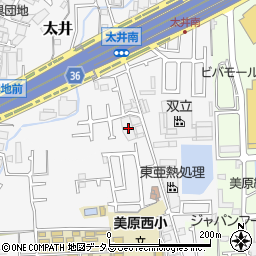 大阪府堺市美原区太井553-1周辺の地図