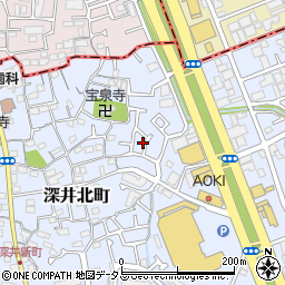 大阪府堺市中区深井北町52-37周辺の地図