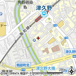香川うどん津久野本店周辺の地図
