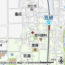 奈良県磯城郡田原本町宮森344周辺の地図