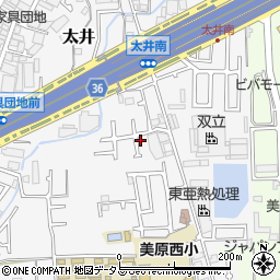 大阪府堺市美原区太井541-18周辺の地図