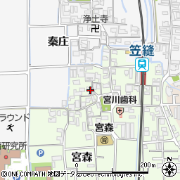 奈良県磯城郡田原本町宮森352周辺の地図