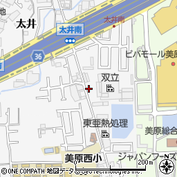 大阪府堺市美原区太井665周辺の地図
