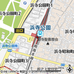 浜寺公園駅前東第１自転車等駐車場管理室周辺の地図