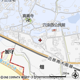 奈良県香芝市穴虫426周辺の地図