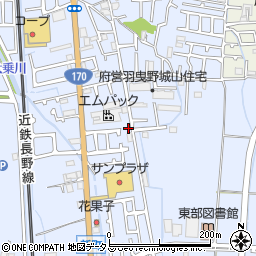 大阪府羽曳野市西浦1612周辺の地図