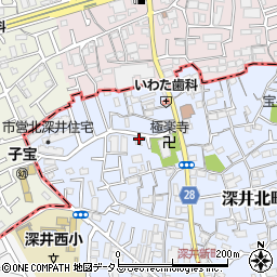 大阪府堺市中区深井北町2988-1周辺の地図