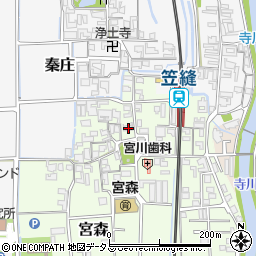 奈良県磯城郡田原本町宮森340周辺の地図