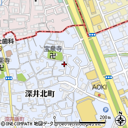 大阪府堺市中区深井北町52-28周辺の地図