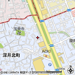 大阪府堺市中区深井北町170周辺の地図