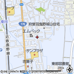 大阪府羽曳野市西浦1613周辺の地図