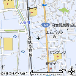大阪府羽曳野市西浦1576周辺の地図