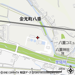 岡山県浅口市金光町八重45周辺の地図