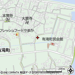 三重県伊勢市有滝町周辺の地図