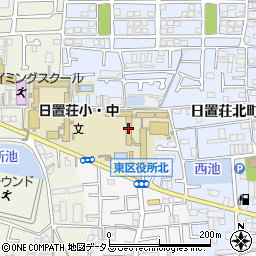 堺市立日置荘中学校周辺の地図