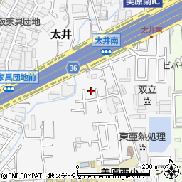 大阪府堺市美原区太井541-5周辺の地図