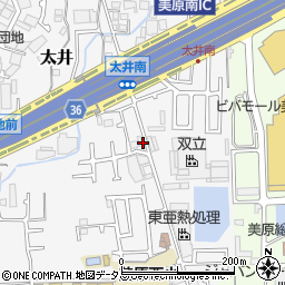 大阪府堺市美原区太井662-3周辺の地図