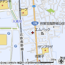 大阪府羽曳野市西浦1623-2周辺の地図