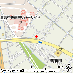 岡山県倉敷市連島町鶴新田243-6周辺の地図
