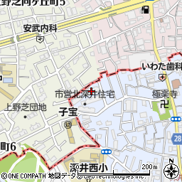 大阪府堺市中区深井北町814-1周辺の地図