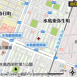 岡山県倉敷市水島西弥生町1-24周辺の地図