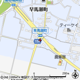 三重県松阪市早馬瀬町86-2周辺の地図