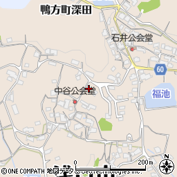 岡山県浅口市鴨方町深田1207-1周辺の地図