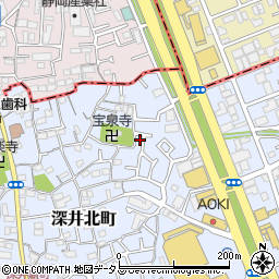 大阪府堺市中区深井北町52-43周辺の地図