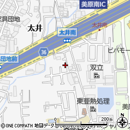 大阪府堺市美原区太井555-26周辺の地図