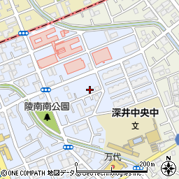 大阪府堺市中区深井北町3250周辺の地図