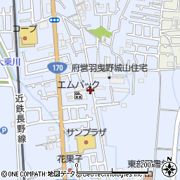 大阪府羽曳野市西浦1614周辺の地図
