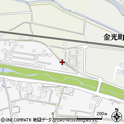 岡山県浅口市金光町八重1周辺の地図