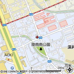 大阪府堺市中区深井北町3155周辺の地図