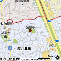 大阪府堺市中区深井北町53周辺の地図