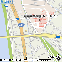 岡山県倉敷市連島町鶴新田1992周辺の地図