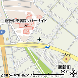 岡山県倉敷市連島町鶴新田243周辺の地図