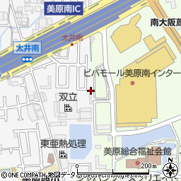 大阪府堺市美原区太井627-52周辺の地図