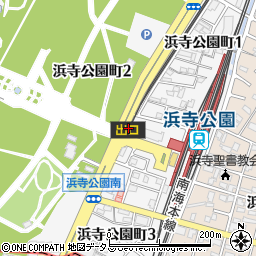 浜寺駅前駅周辺の地図