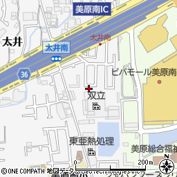 大阪府堺市美原区太井630-32周辺の地図