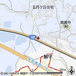 奈良県香芝市穴虫2488-1周辺の地図