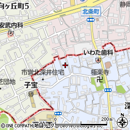 大阪府堺市中区深井北町813-13周辺の地図