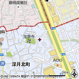 大阪府堺市中区深井北町52-53周辺の地図