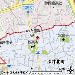 大阪府堺市中区深井北町9周辺の地図