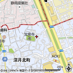 大阪府堺市中区深井北町52-49周辺の地図