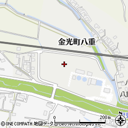 岡山県浅口市金光町八重11周辺の地図