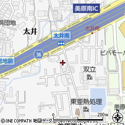 大阪府堺市美原区太井555-17周辺の地図