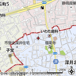 大阪府堺市中区深井北町8-29周辺の地図