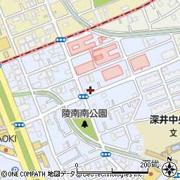 大阪府堺市中区深井北町3169-3周辺の地図