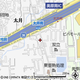 大阪府堺市美原区太井555-9周辺の地図
